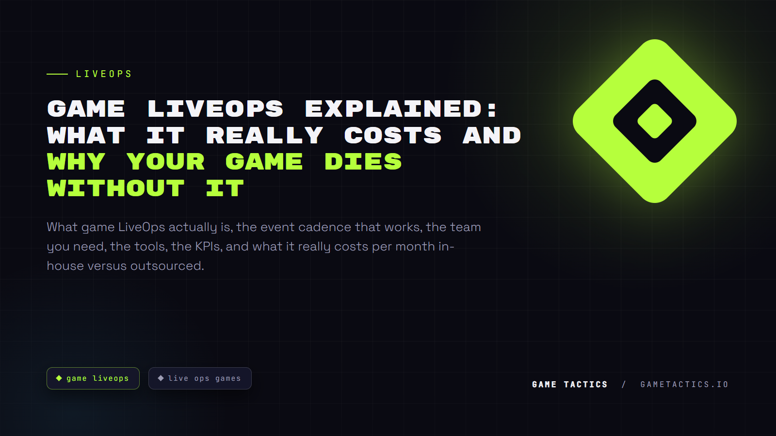 Game LiveOps Explained: What It Really Costs and Why Your Game Dies Without It